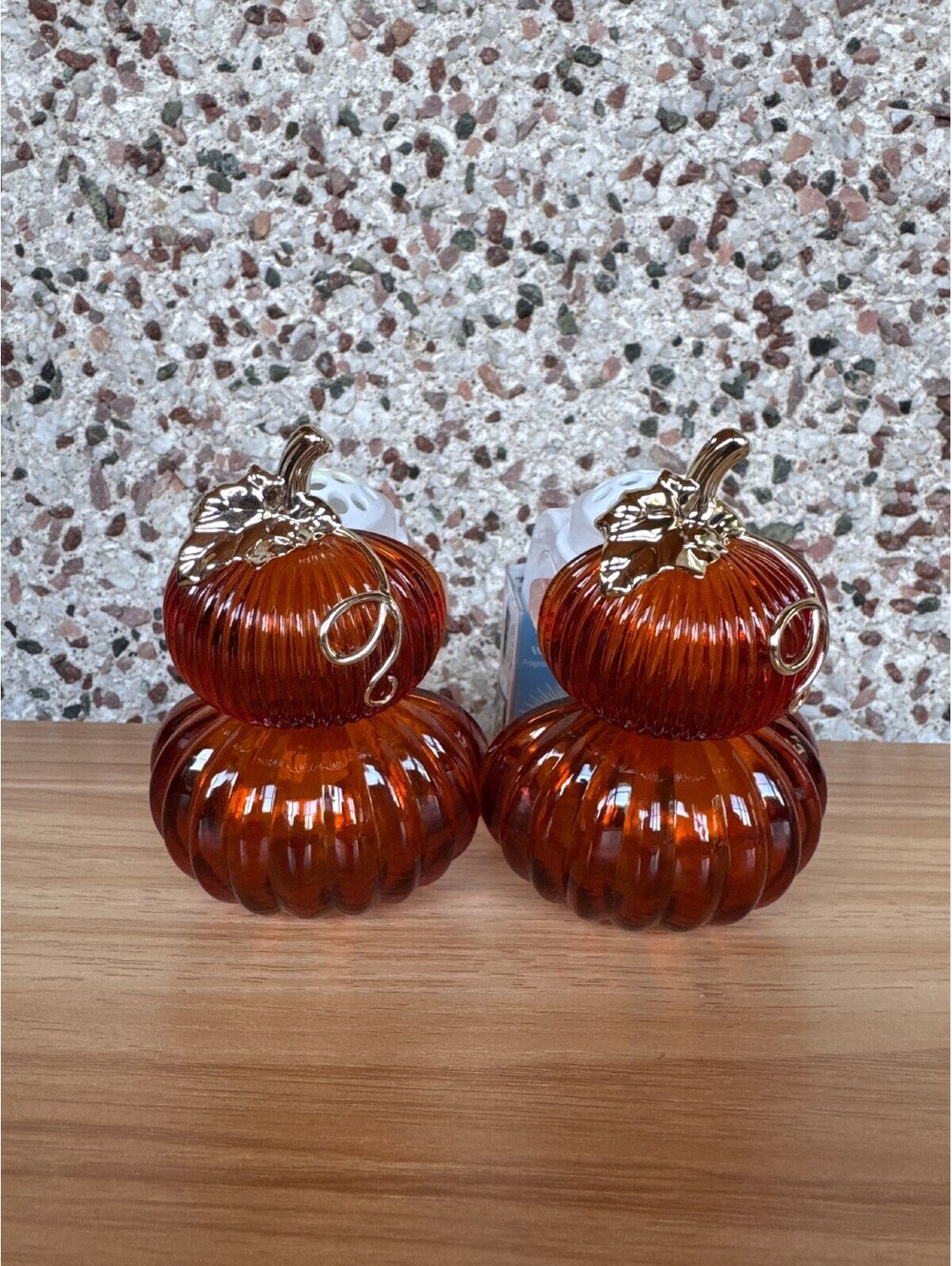 Bath & Body Works Stacked Pumpkins Wallflowers Plug Set of 2 Fall Decor